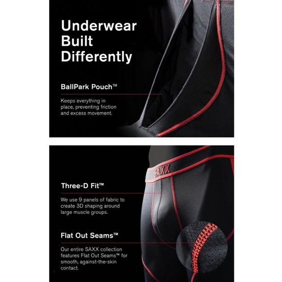 NIB SAXX [ Small ] Vibe Stretch Boxer Briefs in Purple‎ Gradient Stripe - Picture 3 of 15